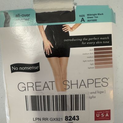 No nonsense Great Shapes All-Over Shaper Size A (AH1000) Midnight Black New